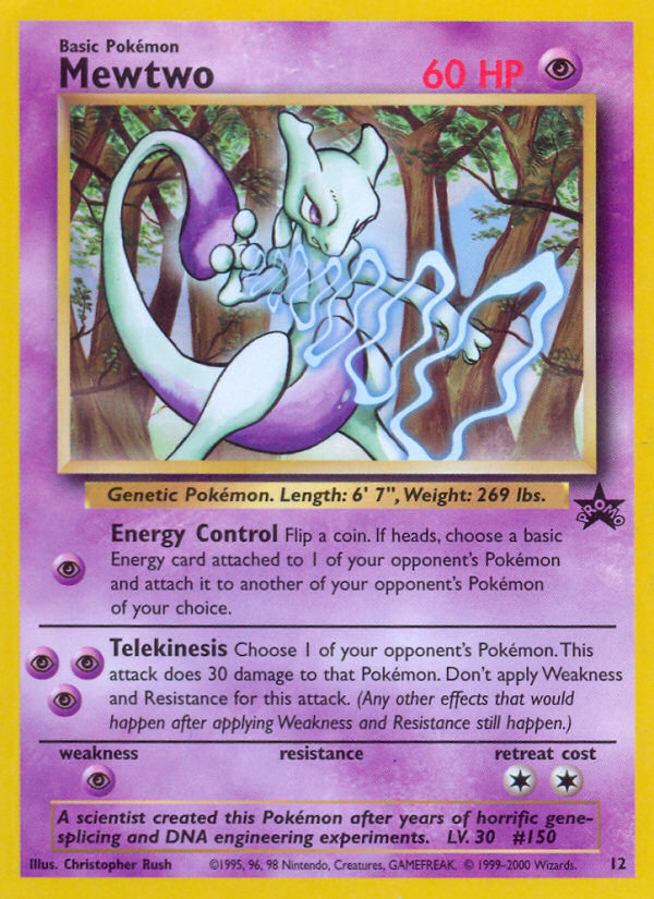 Mewtwo (12) [Wizards of the Coast: Black Star Promos] | Gamers Paradise