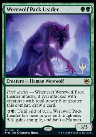 Werewolf Pack Leader (Promo Pack) [Dungeons & Dragons: Adventures in the Forgotten Realms Promos] | Gamers Paradise