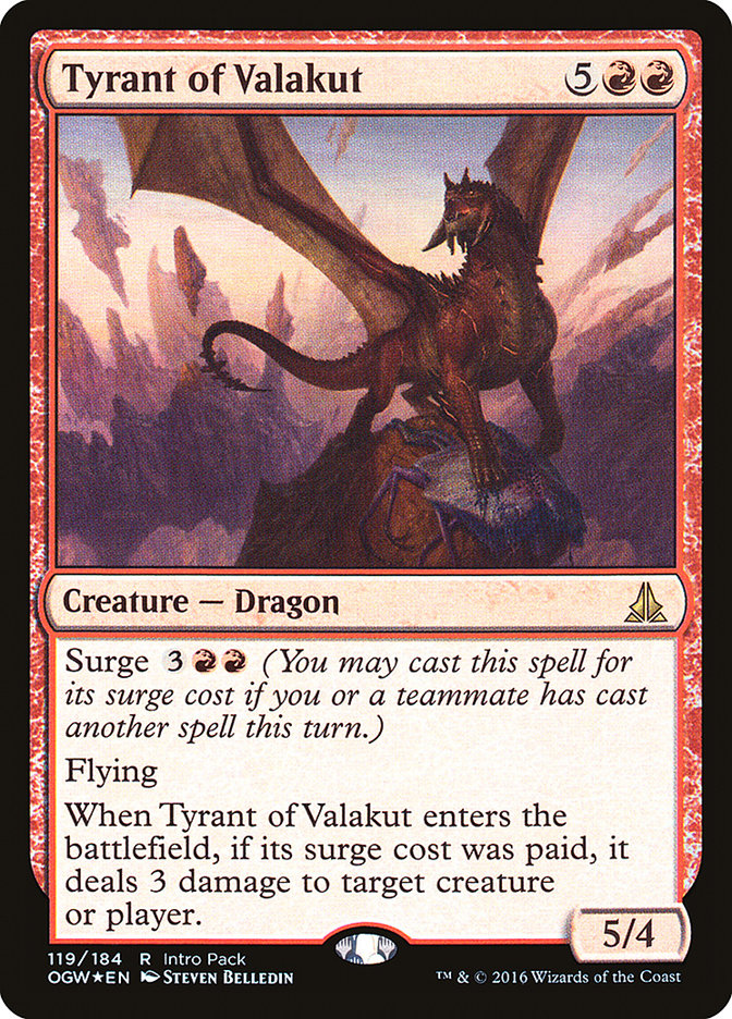 Tyrant of Valakut (Intro Pack) [Oath of the Gatewatch Promos] | Gamers Paradise