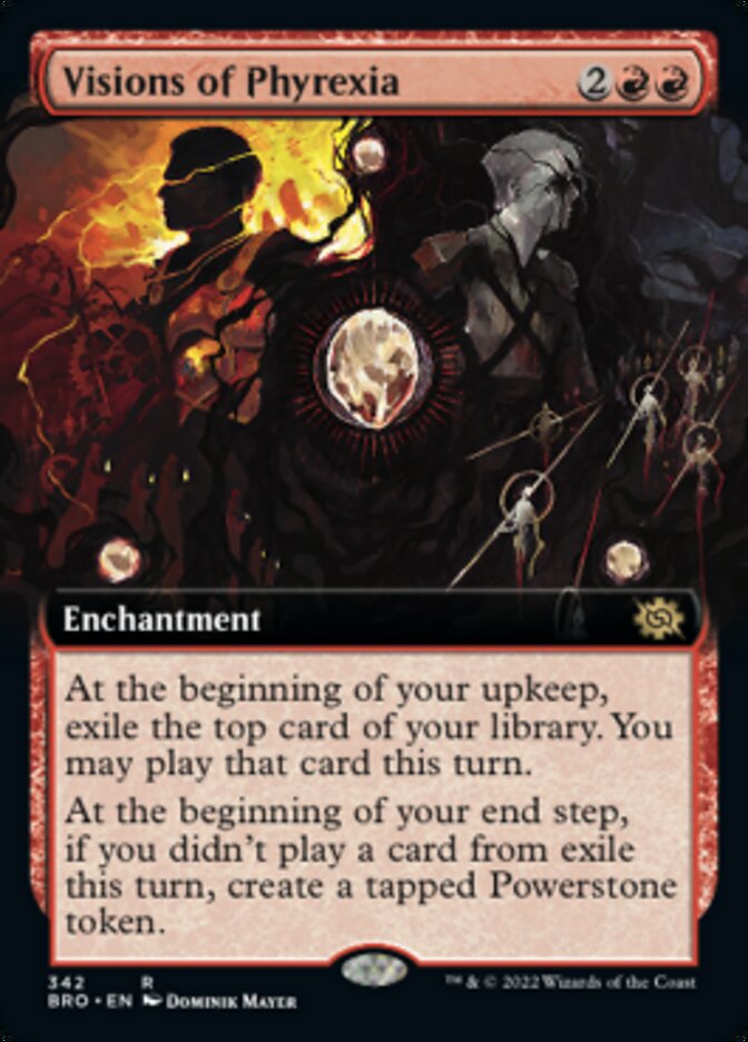 Visions of Phyrexia (Extended Art) [The Brothers' War] | Gamers Paradise