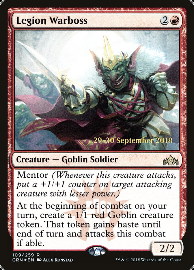 Legion Warboss [Guilds of Ravnica Prerelease Promos] | Gamers Paradise