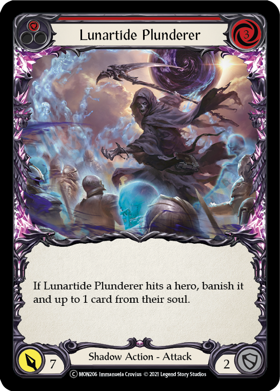 Lunartide Plunderer (Red) [U-MON206-RF] Unlimited Rainbow Foil | Gamers Paradise