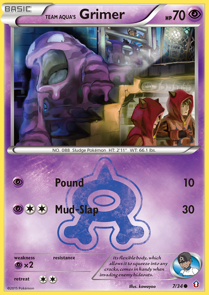 Team Aqua's Grimer (7/34) [XY: Double Crisis] | Gamers Paradise