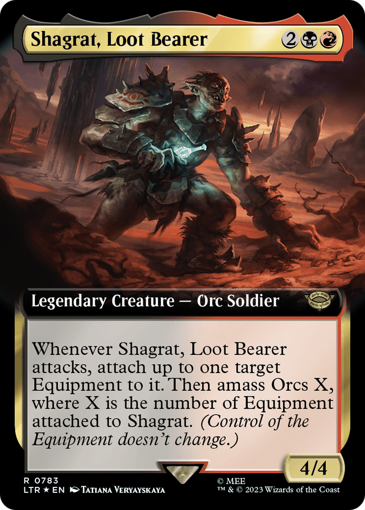 Shagrat, Loot Bearer (Extended Art) (Surge Foil) [The Lord of the Rings: Tales of Middle-Earth] | Gamers Paradise