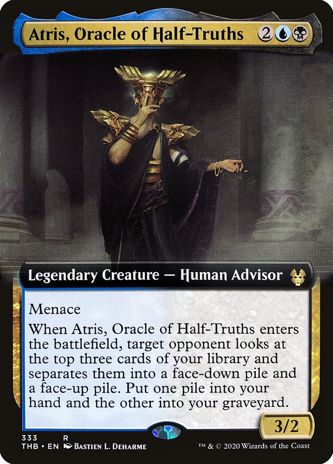 Atris, Oracle of Half-Truths (Extended Art) [Theros Beyond Death] | Gamers Paradise