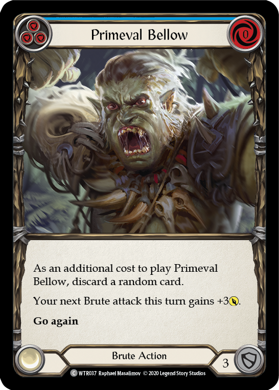 Primeval Bellow (Blue) [U-WTR037] (Welcome to Rathe Unlimited)  Unlimited Normal | Gamers Paradise