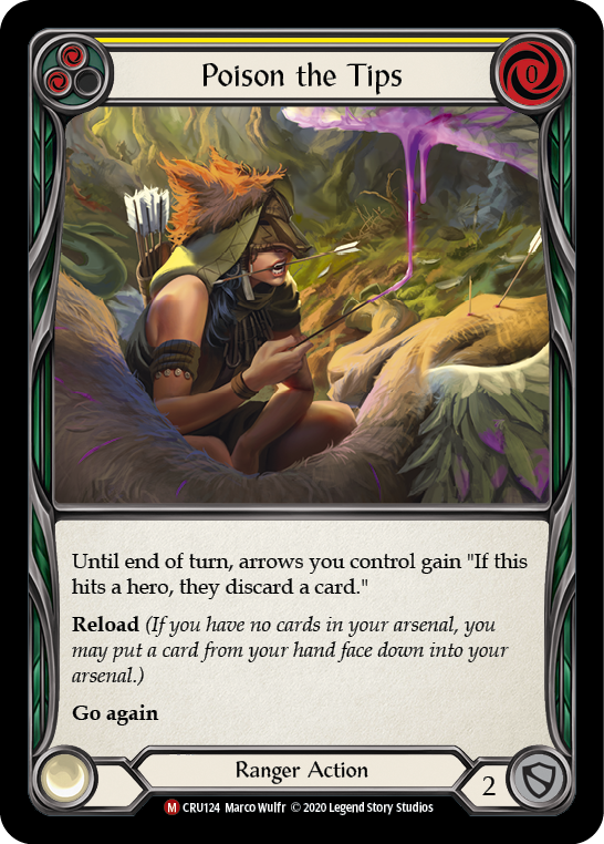Poison the Tips [CRU124] 1st Edition Rainbow Foil | Gamers Paradise