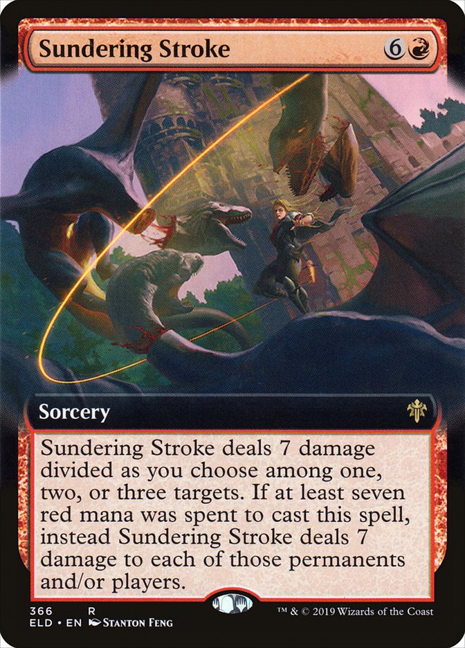 Sundering Stroke (Extended Art) [Throne of Eldraine] | Gamers Paradise