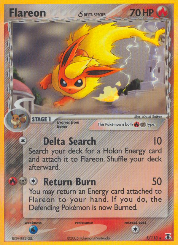 Flareon (5/113) (Delta Species) [EX: Delta Species] | Gamers Paradise