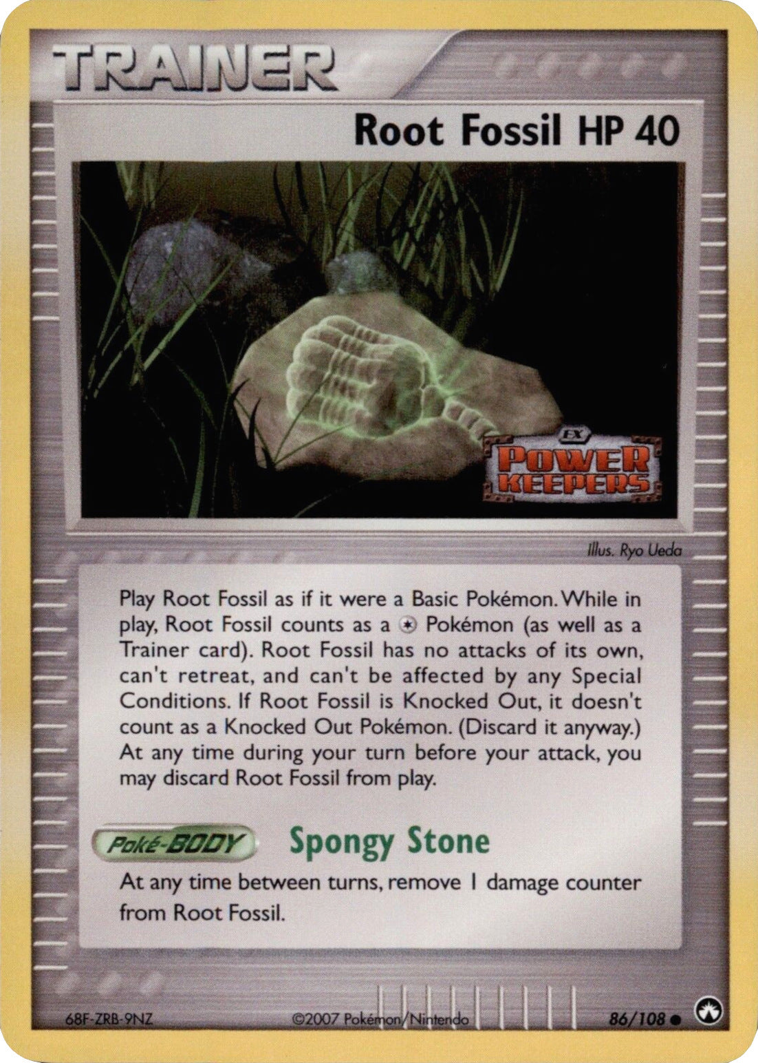 Root Fossil (86/108) (Stamped) [EX: Power Keepers] | Gamers Paradise