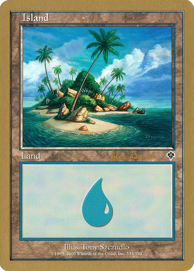 Island (ab335b) (Alex Borteh) [World Championship Decks 2001] | Gamers Paradise