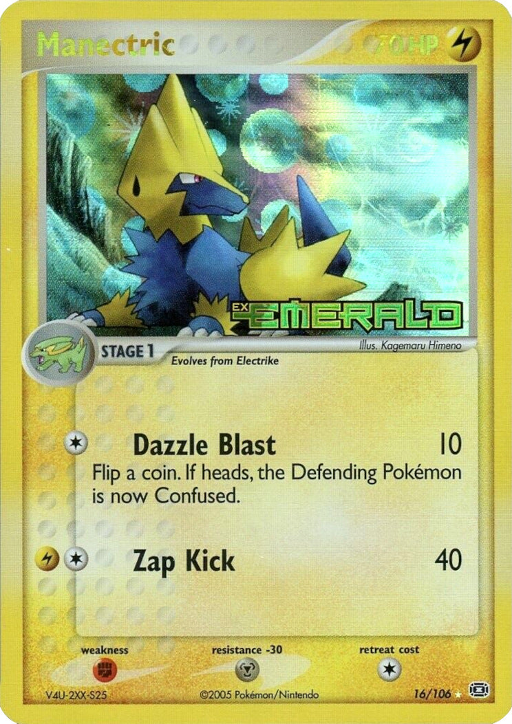 Manectric (16/106) (Stamped) [EX: Emerald] | Gamers Paradise