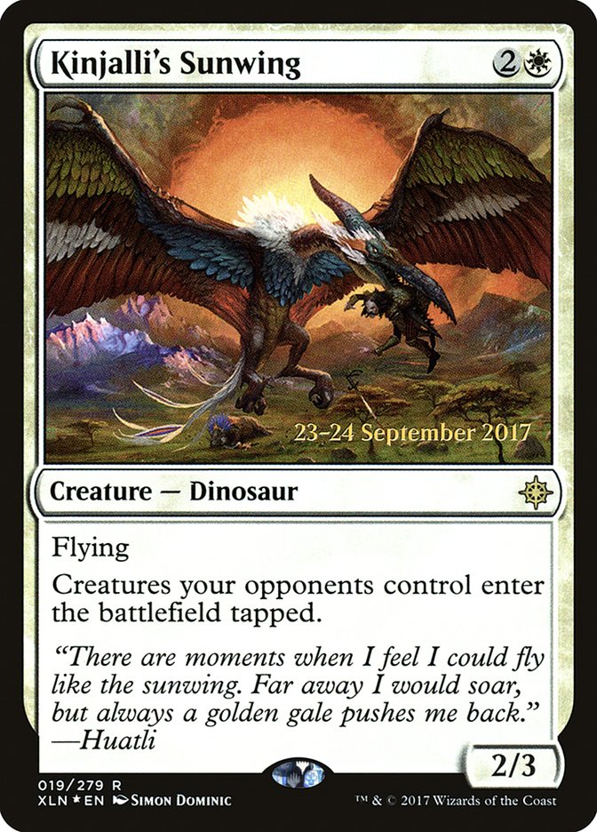 Kinjalli's Sunwing [Ixalan Prerelease Promos] | Gamers Paradise