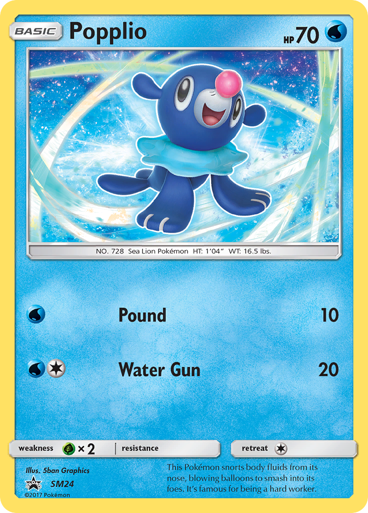 Popplio (SM24) [Sun & Moon: Black Star Promos] | Gamers Paradise