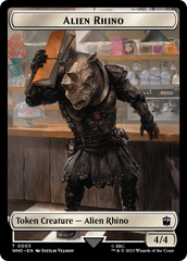 Alien Rhino // Mutant Double-Sided Token [Doctor Who Tokens] | Gamers Paradise