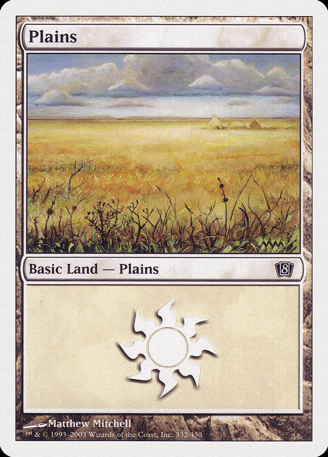Plains (332) [Eighth Edition] | Gamers Paradise