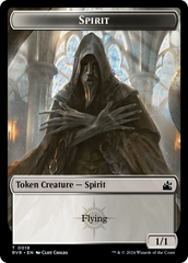 Spirit (0018) // Emblem - Domri Rade Double-Sided Token [Ravnica Remastered Tokens] | Gamers Paradise