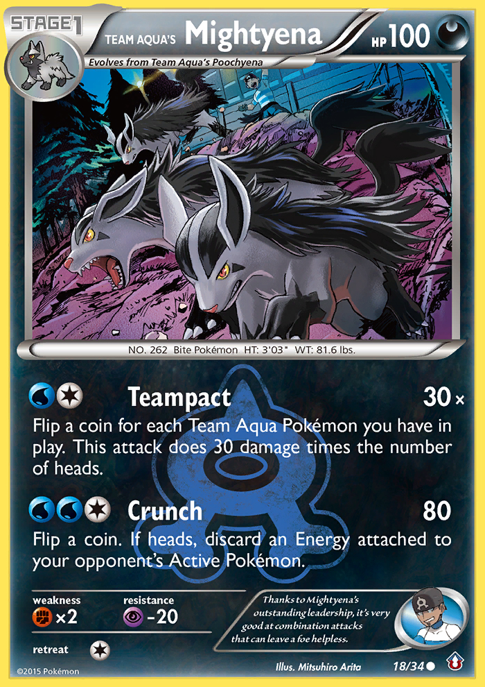 Team Aqua's Mightyena (18/34) [XY: Double Crisis] | Gamers Paradise