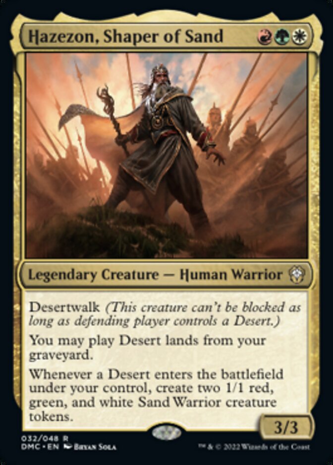 Hazezon, Shaper of Sand [Dominaria United Commander] | Gamers Paradise