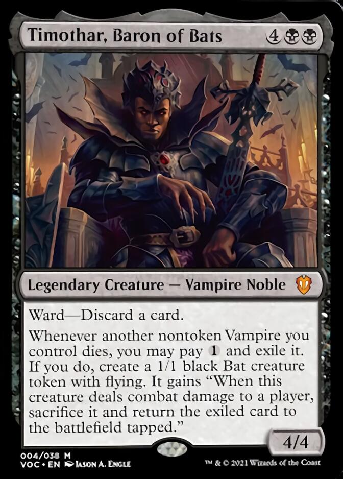 Timothar, Baron of Bats [Innistrad: Crimson Vow Commander] | Gamers Paradise