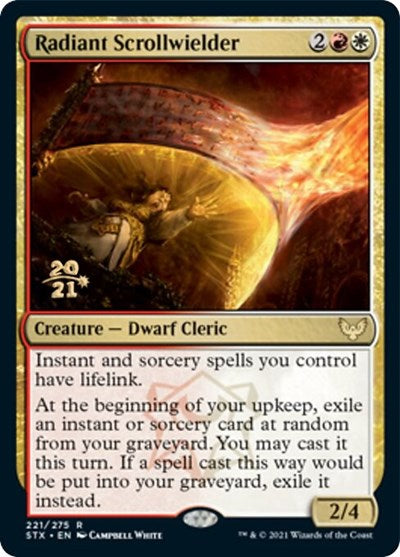 Radiant Scrollwielder [Strixhaven: School of Mages Prerelease Promos] | Gamers Paradise