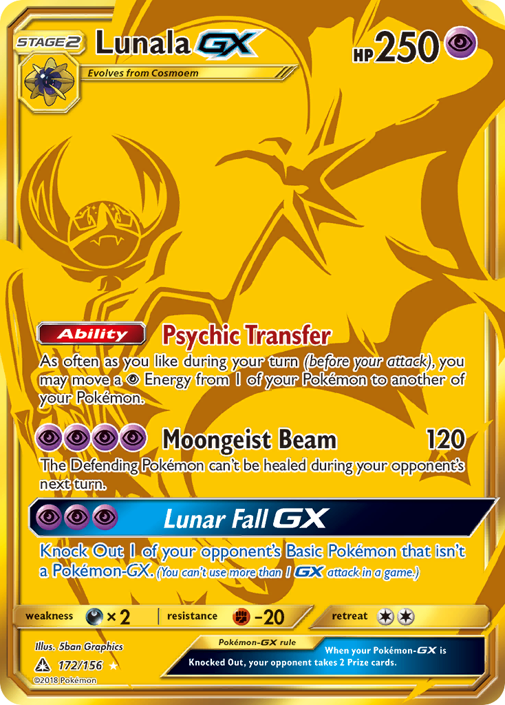 Lunala GX (172/156) [Sun & Moon: Ultra Prism] | Gamers Paradise