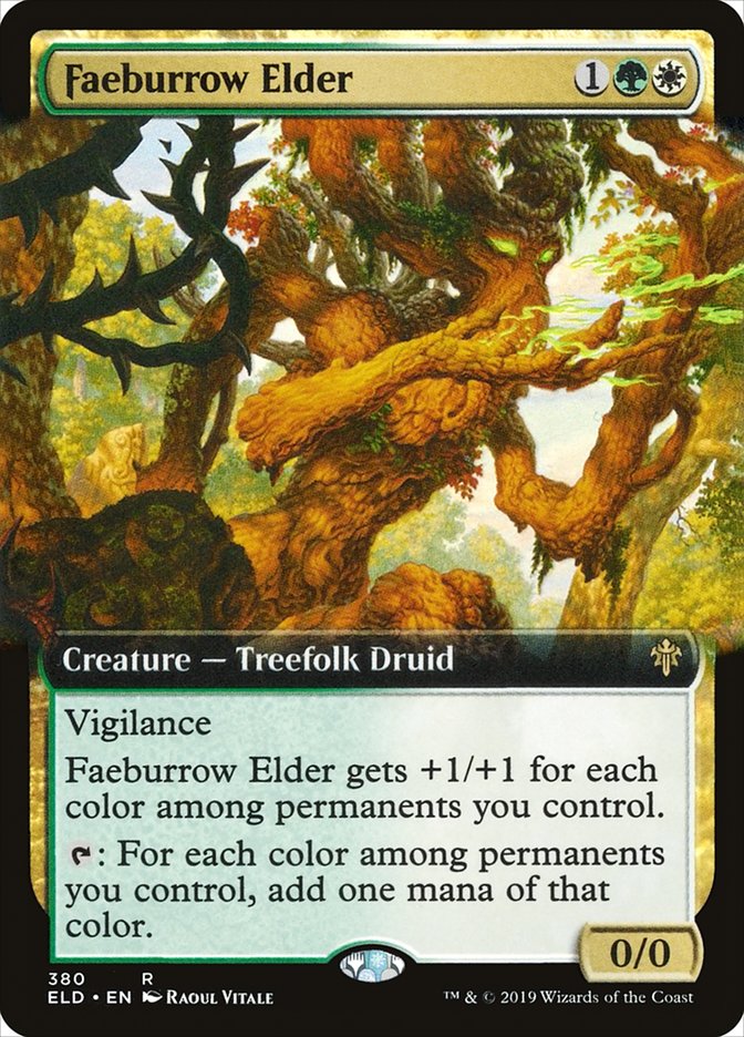 Faeburrow Elder (Extended Art) [Throne of Eldraine] | Gamers Paradise