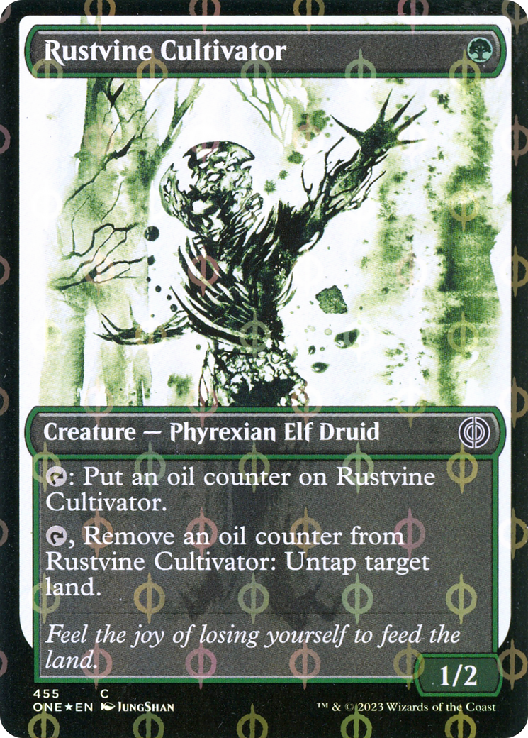 Rustvine Cultivator (Showcase Ichor Step-and-Compleat Foil) [Phyrexia: All Will Be One] | Gamers Paradise