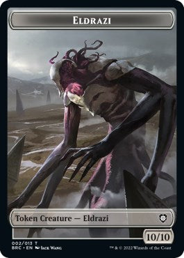 Servo // Eldrazi Double-Sided Token [The Brothers' War Commander Tokens] | Gamers Paradise