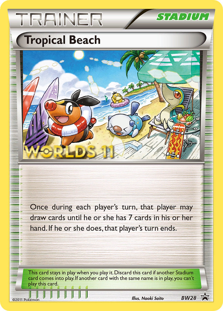 Tropical Beach (BW28) (Finalist) [Black & White: Black Star Promos] | Gamers Paradise