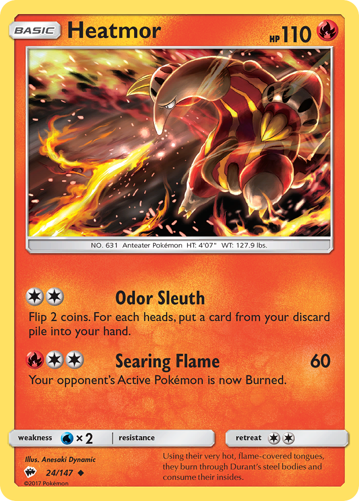 Heatmor (24/147) [Sun & Moon: Burning Shadows] | Gamers Paradise