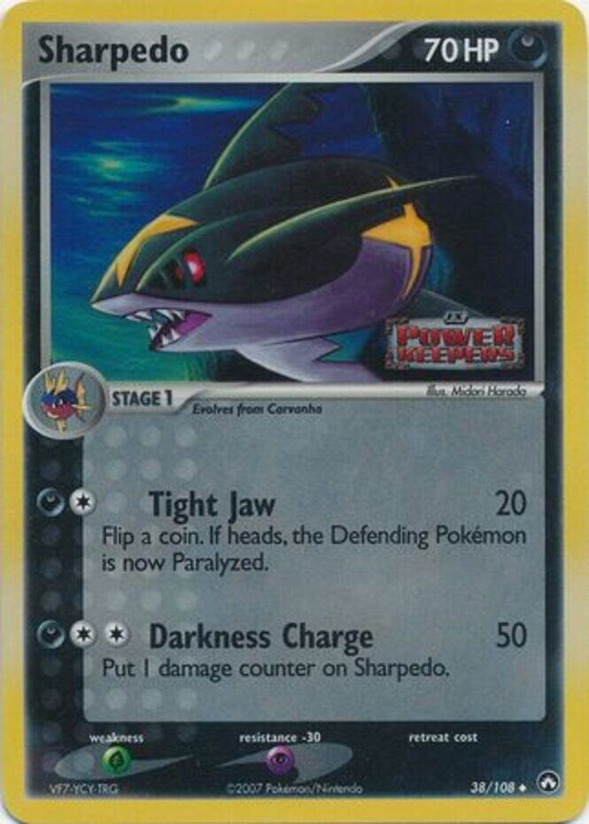 Sharpedo (38/108) (Stamped) [EX: Power Keepers] | Gamers Paradise