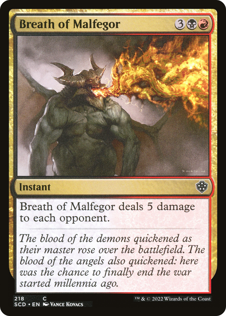 Breath of Malfegor [Starter Commander Decks] | Gamers Paradise