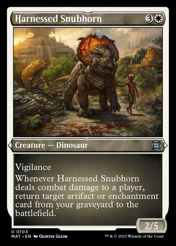 Harnessed Snubhorn (Foil Etched) [March of the Machine: The Aftermath] | Gamers Paradise