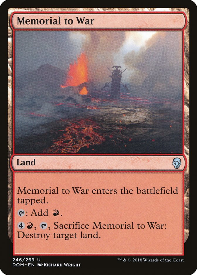 Memorial to War [Dominaria] | Gamers Paradise