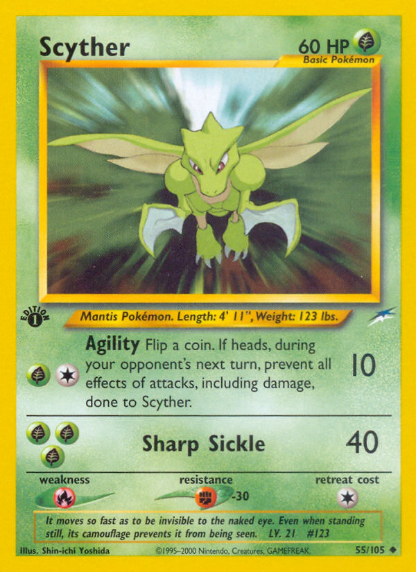 Scyther (55/105) [Neo Destiny 1st Edition] | Gamers Paradise