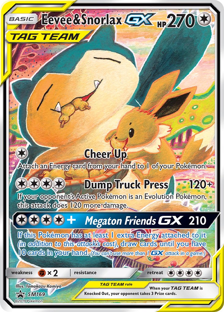 Eevee & Snorlax GX (SM169) [Sun & Moon: Black Star Promos] | Gamers Paradise