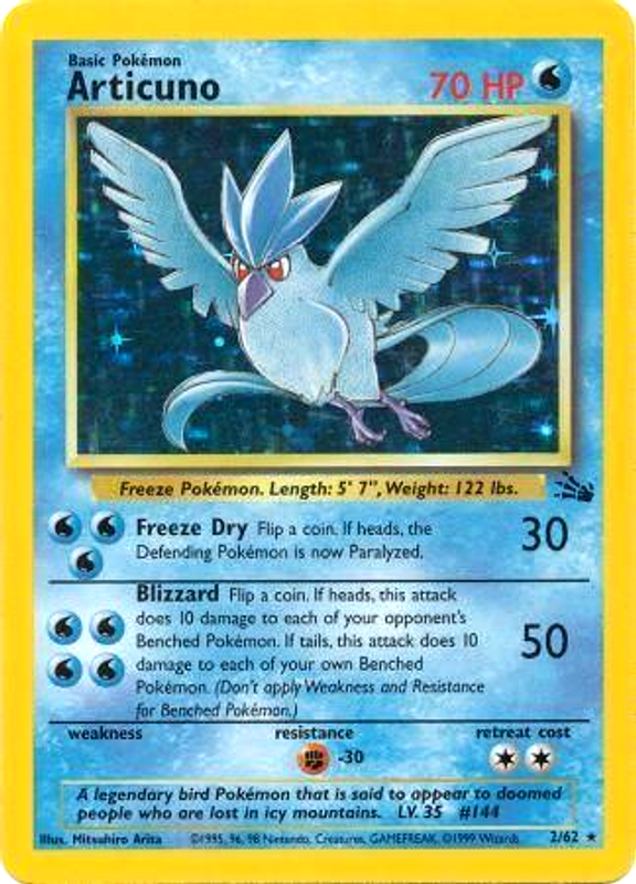 Articuno (2/62) [Fossil Unlimited] | Gamers Paradise