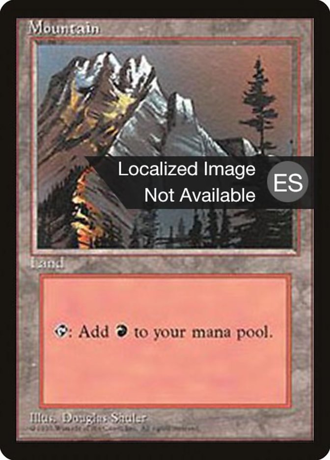 Mountain (A) [Fourth Edition (Foreign Black Border)] | Gamers Paradise