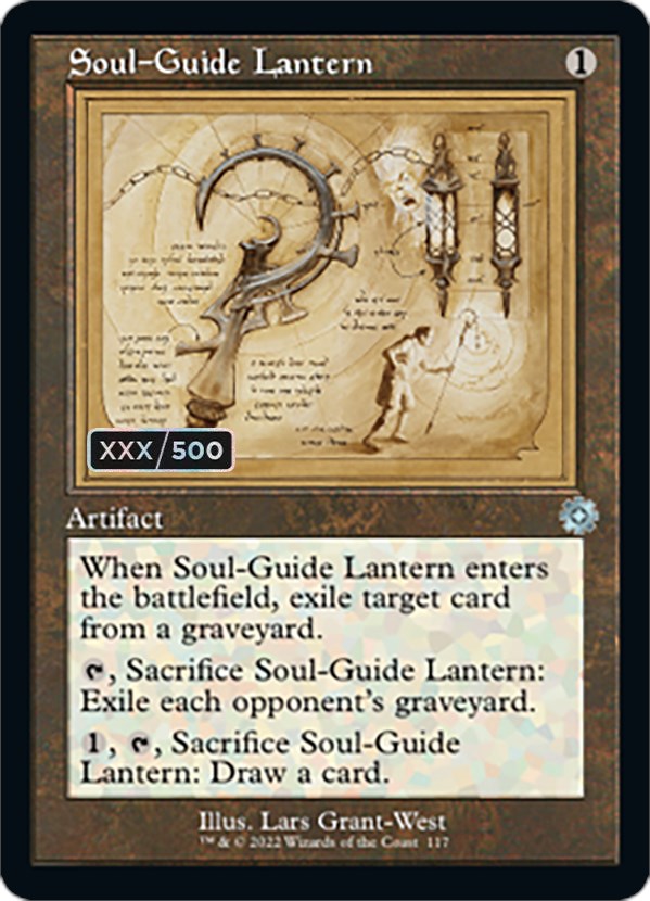 Soul-Guide Lantern (Retro Schematic) (Serial Numbered) [The Brothers' War Retro Artifacts] | Gamers Paradise