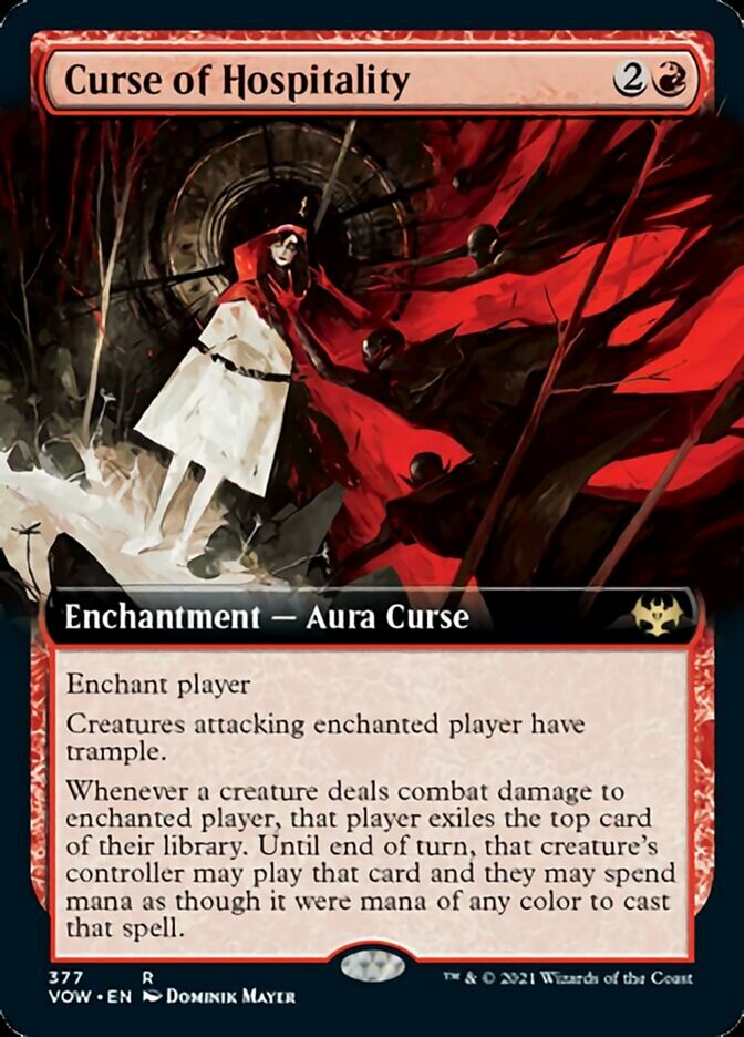 Curse of Hospitality (Extended Art) [Innistrad: Crimson Vow] | Gamers Paradise