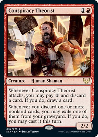 Conspiracy Theorist (Promo Pack) [Strixhaven: School of Mages Promos] | Gamers Paradise