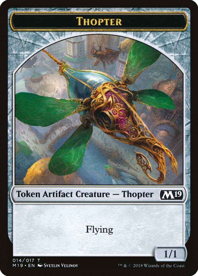 Knight // Thopter Double-Sided Token (Game Night) [Core Set 2019 Tokens] | Gamers Paradise