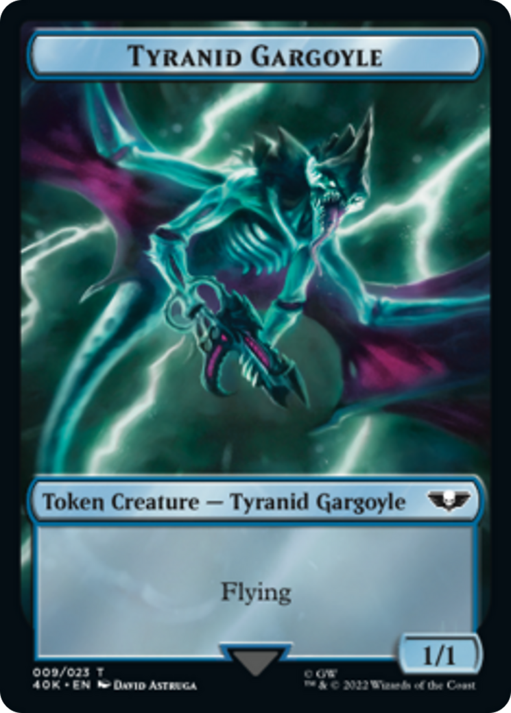 Tyranid (17) // Tyranid Gargoyle Double-Sided Token [Universes Beyond: Warhammer 40,000 Tokens] | Gamers Paradise