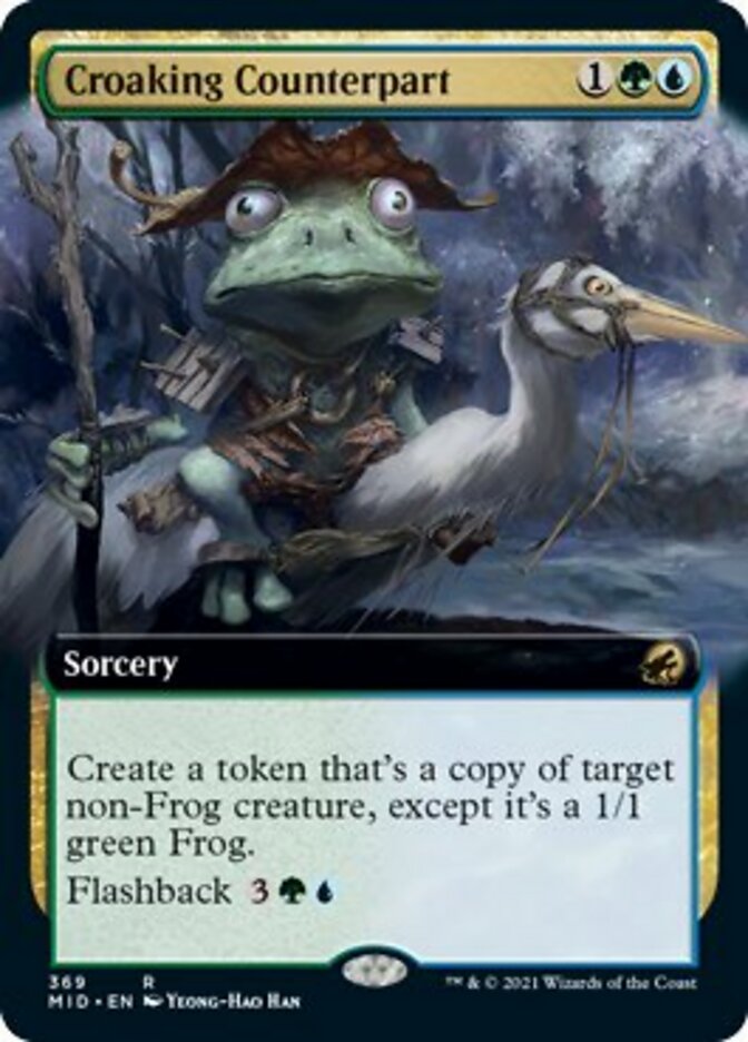 Croaking Counterpart (Extended Art) [Innistrad: Midnight Hunt] | Gamers Paradise