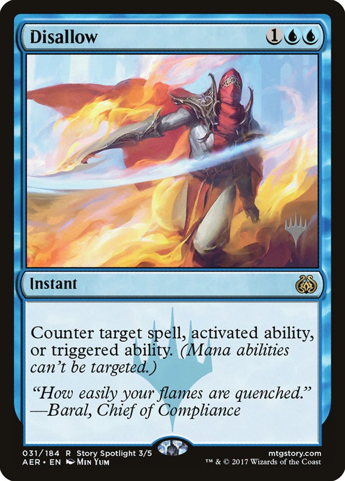 Disallow (Promo Pack) [Aether Revolt Promos] | Gamers Paradise