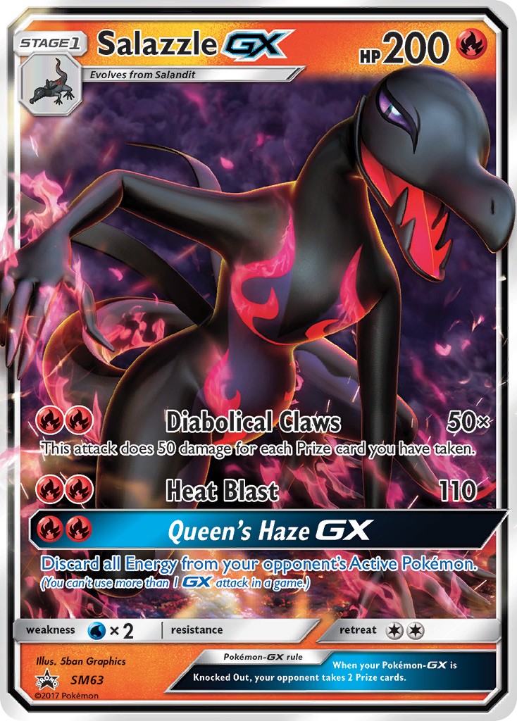 Salazzle GX (SM63) [Sun & Moon: Black Star Promos] | Gamers Paradise