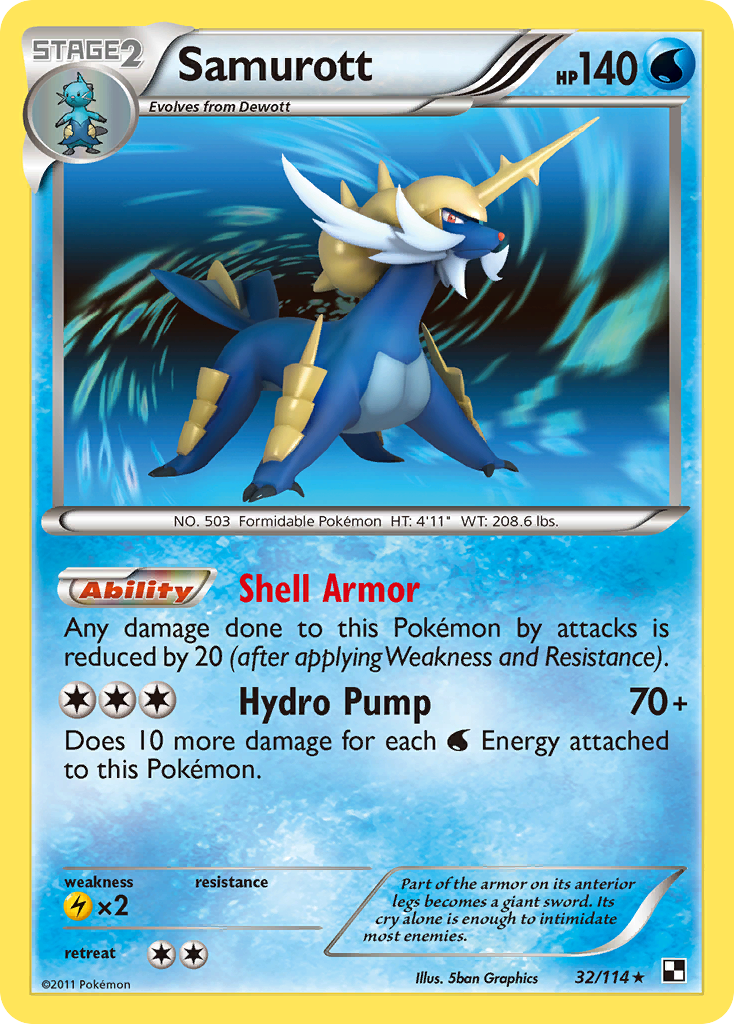 Samurott (32/114) [Black & White: Base Set] | Gamers Paradise