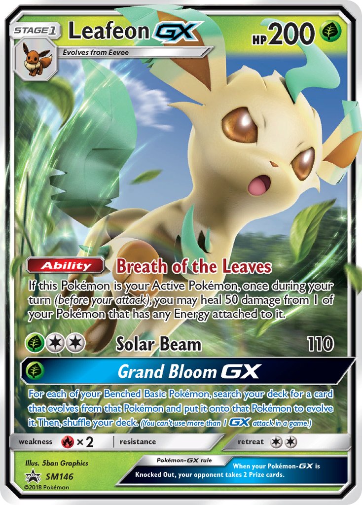 Leafeon GX (SM146) [Sun & Moon: Black Star Promos] | Gamers Paradise