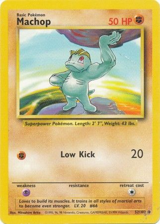 Machop (52/102) [Base Set Unlimited] | Gamers Paradise